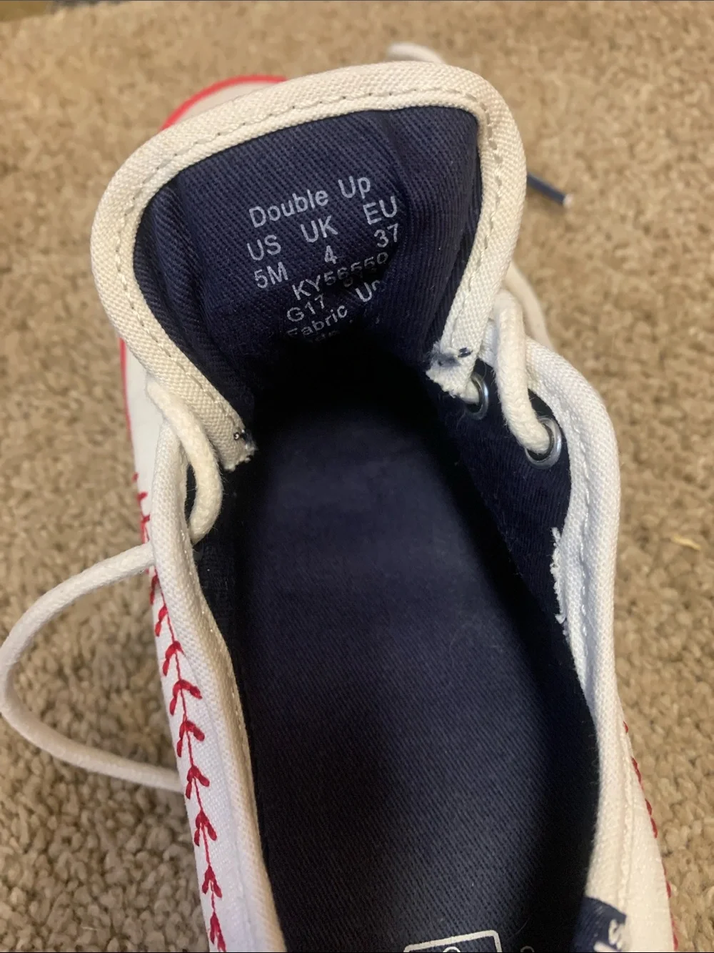 Keds White Canvas Sneakers MLB baseball ⚾️ World Series ready